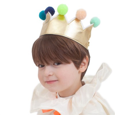 Meri Meri Gold Pompom Crown