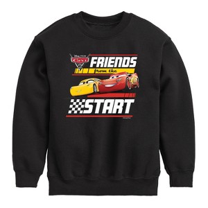Boys' - Cars - Friends From The Start Graphic Long Sleeve Fleece Sweatshirt - 1 of 4