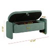 CAVINAS Lamb Fleece Storage Ottoman Bench with Storage Compartment,Upholstered Storage Ottoman,Storage Benches for Living Room,Bedroom - 3 of 4