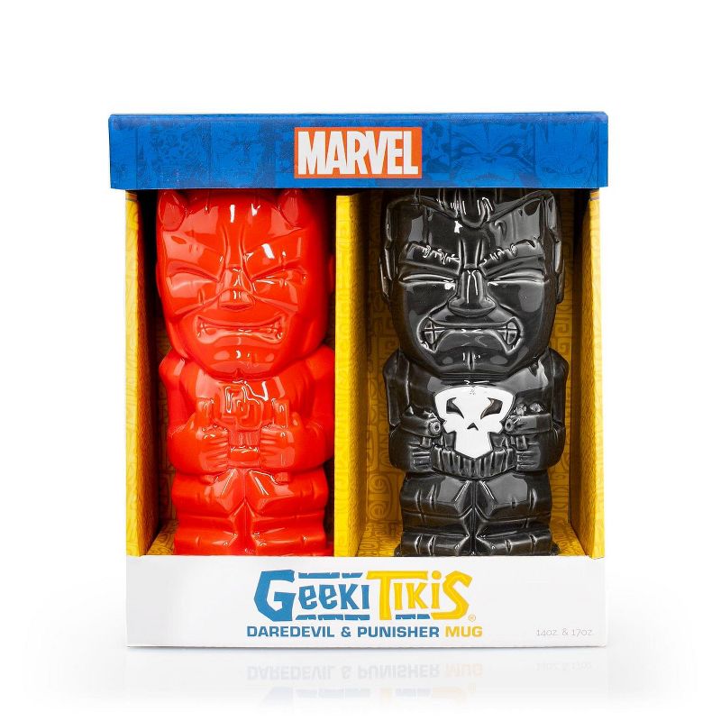 Beeline Creative Geeki Tikis Marvel Daredevil & Punisher Ceramic Mugs | Set Of 2 | SDCC Exclusive, 4 of 7