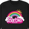 Men's - Barbie - Barbie Logo Rainbow Graphic Fleece Sweatshirt - 2 of 4