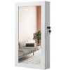 SONGMICS Jewelry Cabinet Armoire with Mirror Jewelry Storage Organizer Box Wall-Mounted Space Saving - 2 of 4