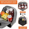 OPUX Insulated Lunch Box Boys Girls Kids Teens, Leakproof Cooler Bag Women Men Adults, Backpack Shape Tote, Back to School Gift - 4 of 4