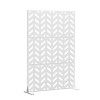 PexFix Outdoor Metal Privacy Screen Garden Fence Arrow Pattern Wall Applique - 3 of 4