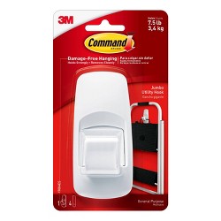Command Ceiling Hooks 3 Hooks 4 Strips White Target