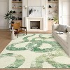 Washable Area Rug, Non-Slip, Low Pile, Ultra Thin, Abstract Snake Print for Living Room, Bedroom, Dining Room, Office. - 2 of 4