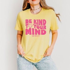 Simply Sage Market S.W.Smiley Be Kind To Your Mind Outline Short Sleeve Tee - 1 of 4