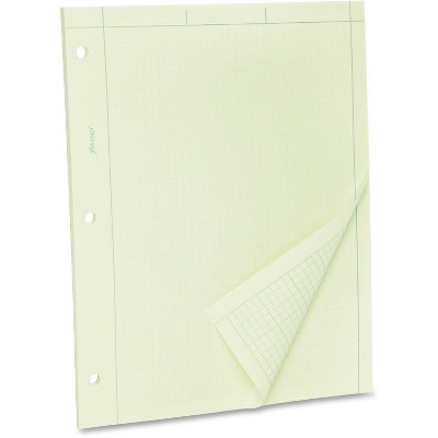 TOPS Engineer Pads Ruled 5x5 Sq/Inch 100 Shts/Pad 8-1/2"x11" GN 22142