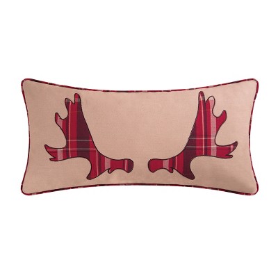 C&F Home 12" x 24" Moose Rack Embroidered Throw Pillow