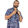 LA LEELA Mens Hawaiian Short Sleeve Button Down Shirt Men's Casual Shirts Vacation Tropical Beach Summer Party Shirts for Men Funny - 4 of 4