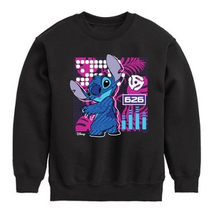 Boys' - Disney - Lilo & Stitch Graphic Long Sleeve Fleece Sweatshirt - 1 of 4