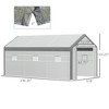 20' L x 10' W x 9' H Large Walk-in Greenhouse with Roll Up Door, 8 Closeable Windows - 3 of 4