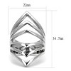 Slickblue Women's Polished Stainless Steel Ring, Plain Design, No Stone, Size 5-10 - 2 of 4