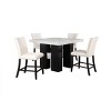 CAVINAS Dining Table Kitchen Table 48” Square Bar Table for Dining Room - 2 of 4