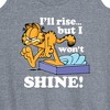 Women's - Garfield - Rise But Won't Shine Graphic Racerback Tank - 2 of 4