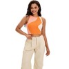 INSPIRE CHIC Women's Color Block Summer Crew Neck Ribbed Sleeveless Crop Going Out Tank Tops - 2 of 4