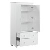 NicBex Bathroom Storage Cabinet,Bathroom Floor Cabinet with 3/4 Drawers,Tall Storage Cabinet with 3/4 Adjustable Shelves for Living/Kitchen/Office - 2 of 4