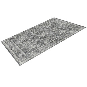 VEVOR Area Rug, 8 x 10 ft Large Washable Rug, Non-Slip and Tear-Resistant Soft Carpet, Pet Friendly Vintage Area Rugs, Indoor Mat for Bedroom, Gray - 1 of 4