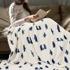 Lomsoe Christmas Throw Blanket for Couch, Holiday Christmas Reindeer Snowflakes Flannel Blanket, Soft, Cozy, Warm Winter Throw Decor. - 3 of 4