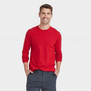 Long Sleeve Thermal Shirt Big Boys S-xl - Red