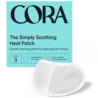 Cora Heat Relief Patch for Menstrual Cramp Relief - 3ct