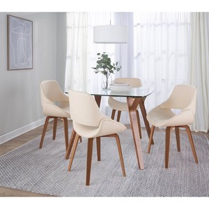 Set of 2 Fabrico Mid-Century Modern Dining/Accent Chair - Lumisource - 1 of 4