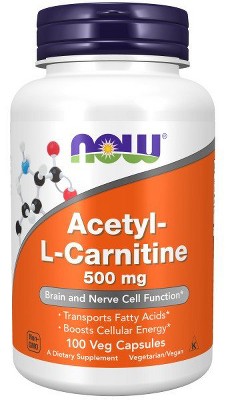 Acetyl-L-Carnitine 500mg by Now Foods  -  100 Capsule