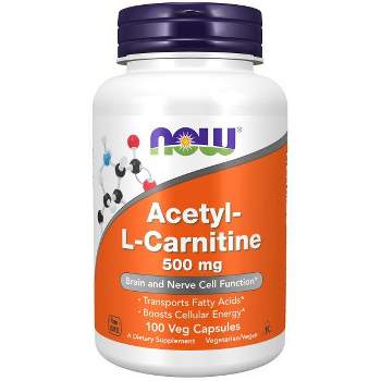 Now Foods Acetyl-L-Carnitine 500mg  -  100 Capsule