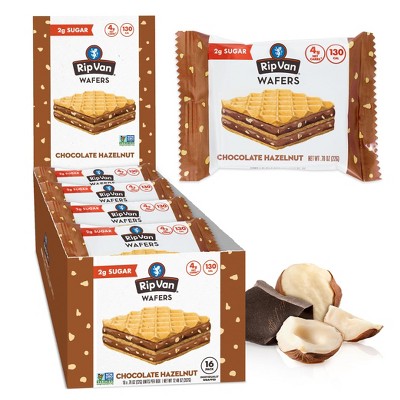 Rip Van Chocolate Hazelnut Wafer Cookies (Pack of 16)