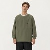 Anna-Kaci Active Men's Long Sleeve Crew Neck Utility Pullover with Zipper Chest Pocket and Elastic Cuffs - 2 of 4
