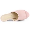 Allegra K Women's Slip-on Block Heel Slide Sandals - 4 of 4