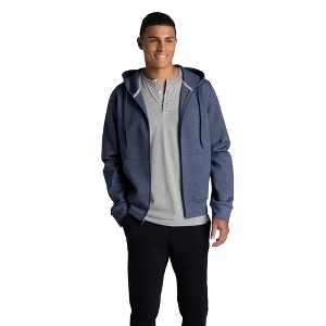 Fruit Of The Looms Mens Fleece Full Zip Up Double Knit Sweatshirt (Bulk Packaging) - 1 of 4