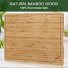 24 x 18 Inch Extra Large Bamboo Cutting Board, Bamboo Butcher Block Carving Board for Stove Top, Kitchen Chopping Boards with Juice Groove & Handle - 2 of 4