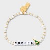 Little Words Project Emily in Paris Cheers Champère Beaded Bracelet - 3 of 4
