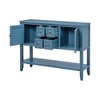 YOOCOZZ MDF Ample Storage Vintage Console Table with Bottom Shelf and Four Small Drawers - 4 of 4