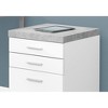 NicBex 3 Drawer Mobile File Cabinet,Office Cabinet with White Metal Handle and Casters,Modern Storage Cabinet,Filing Cabinets for Home Office - 4 of 4