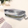 Unique Bargains Women Portable Sequin Heart Makeup Bag Gray 1 Pc - image 2 of 3