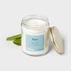 7oz Glass Jar Candle with Lid Aloe - Room Essentials™ - 3 of 3