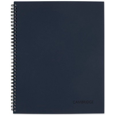 Cambridge Spiral Subject Notebook Legal Ruled Core LG Navy