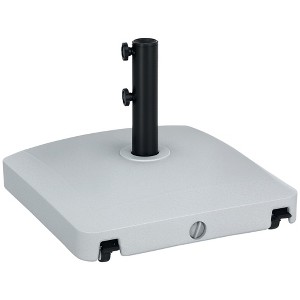 Aghana Digitals Heavy Duty Mobile Patio Umbrella Base, 1.5"-1.9" Pole Fit, 53lbs Water/66lbs Sand - 1 of 4