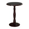 Kings Brand Furniture Londonio Wood Plant Stand Accent Side End Table, Dark Cherry - 2 of 3