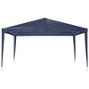 vidaXL Outdoor Party Tent - Heavy-Duty Iron Frame Garden Canopy - 13.1'x13.1' Dimensions - Waterproof PE Coated - Blue - 3 of 4