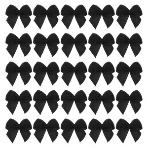 Unique Bargains Craft DIY Gift Packaging Accessories Satin Mini Flower Bows - 1 of 4