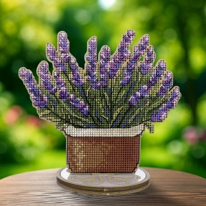 Wonderland Crafts Cross-stitch kits on wood Lavender FLW-074 : Target