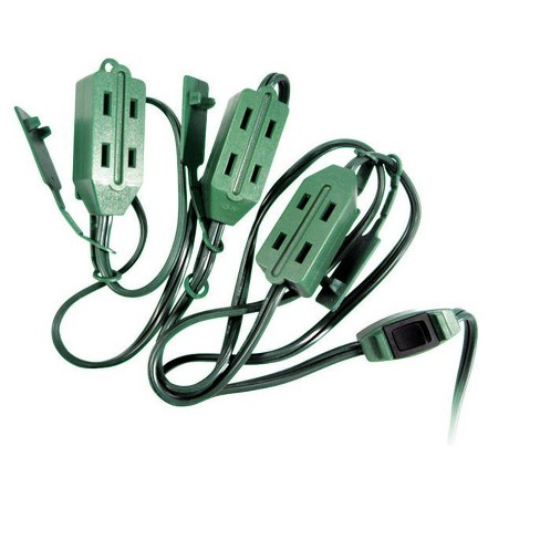 Projex Christmas Tree 15 Ft. L Green Extension Cord 18/2 : Target