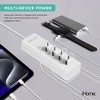 iHome USB Charging Hub, 4 USB-A Ports, Rapid Charging, AC Powered, Charges 4 Devices, Compact, Universal Compatibility, White - 3 of 4