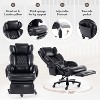 360°Swivel Office Chair Ergonomic Massage Computer Chair High Back Gaming Chair Task Chair with Adjustable Back&Height, Universal Wheels - ModernLuxe - 4 of 4
