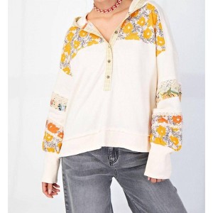 Women's Sweet Cream Mix Hoodie - Easel - 1 of 4