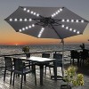 Ainfox 10ft Patio Umbrella LED Solar Lights for Deck, Pool, Garden - 4 of 4