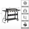 Winado 4 Burner 40000 BTU Portable Propane Griddle Freestanding Gas Grill - 2 of 4